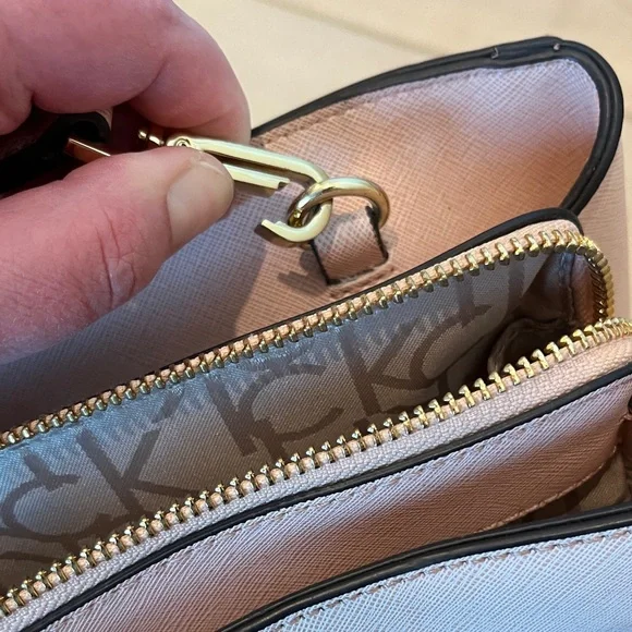 Calvin Klein Blush and Taupe Satchel - Picture 7 of 14